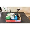 Image 1 : BOX OF ASSORTED INDUSTRIAL DEPTH GAUGES, DIAL GAUGES & MAGNETIC ARM