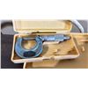 Image 2 : 2 SMALL MITUTOYO COMMERCIAL INDUSTRIAL OUTSIDE MICROMETER GAUGE SETS IN PLASTIC TRANSPORT CASES