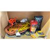 Image 8 : 2 DRAWER 4 DOOR 64"W X 20"D 32"H WORK SURFACE WITH ASSORTED AIR COMPRESSOR, MINI COMPRESSOR,