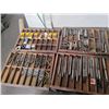 Image 3 : WOOD CABINET OF FULL RANGE TOOLS, TAPS, DRILLS, REAMERS, LOCKNUTS & MORE
