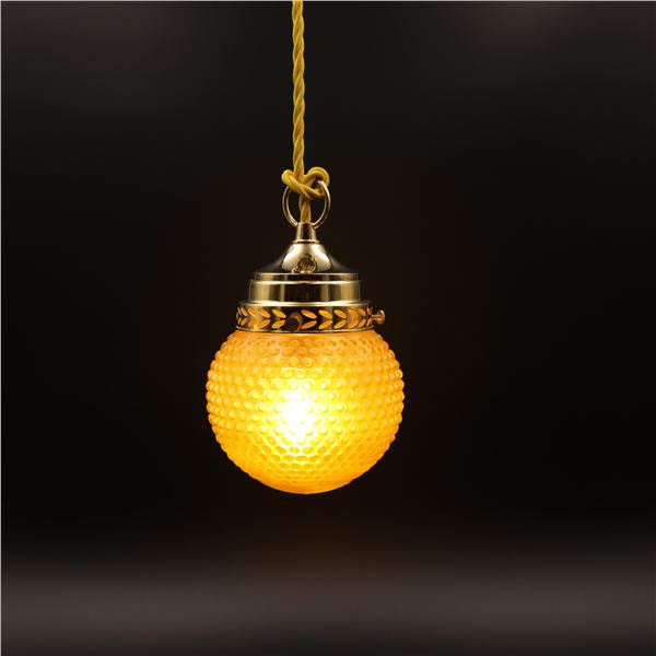 Yellow Swag Lamp