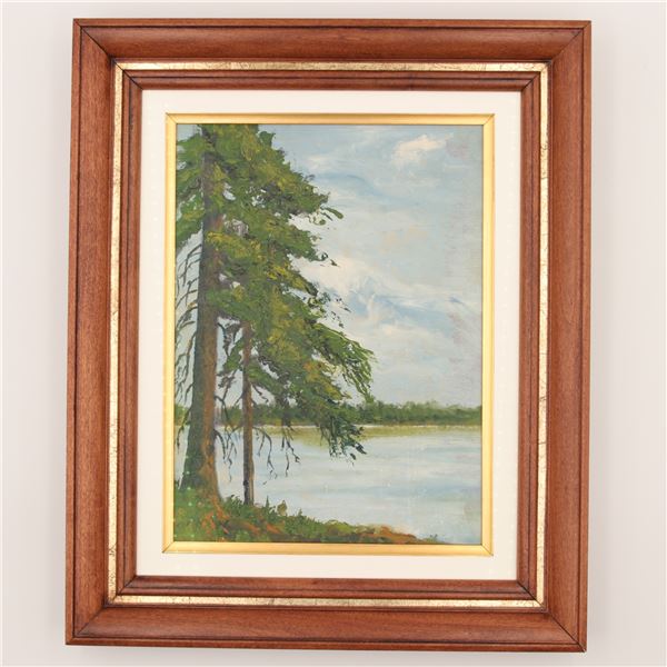 Framed Oil Landscape