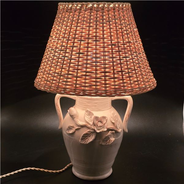 Rustic Whitewashed Lamp