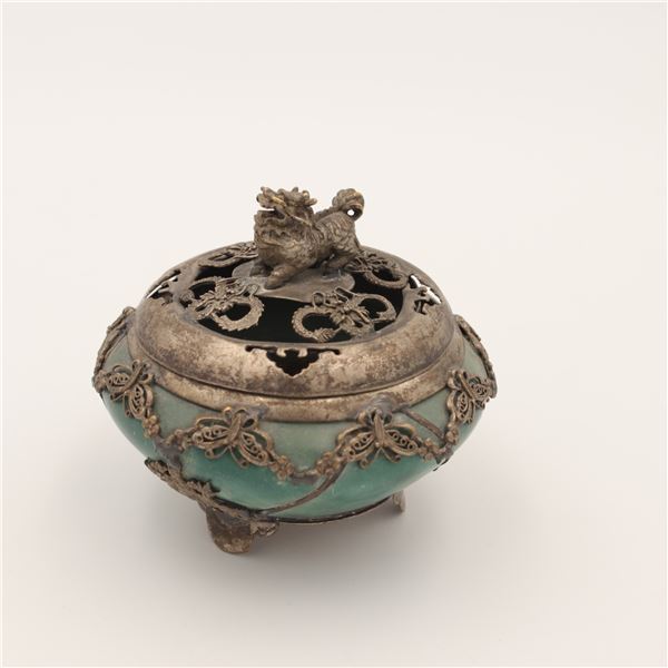 Green Jade Incense Burner