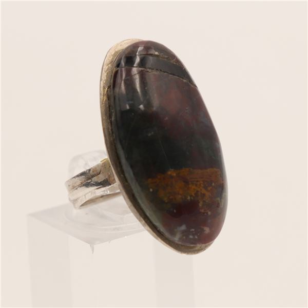 Silver Ring with Agate Mousse