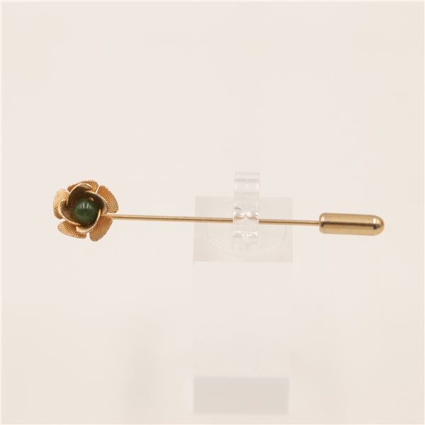 Gold Tone Flower Lapel Pin