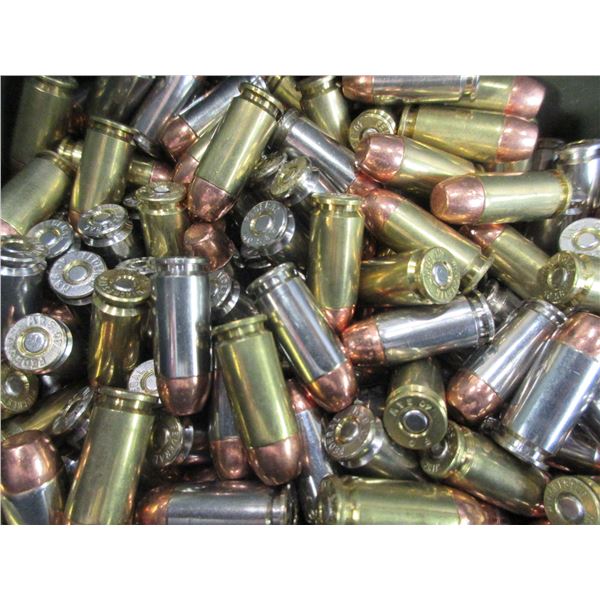 Large Ammo Box Almost Half Full Of Reloaded S+W .40 Ammo