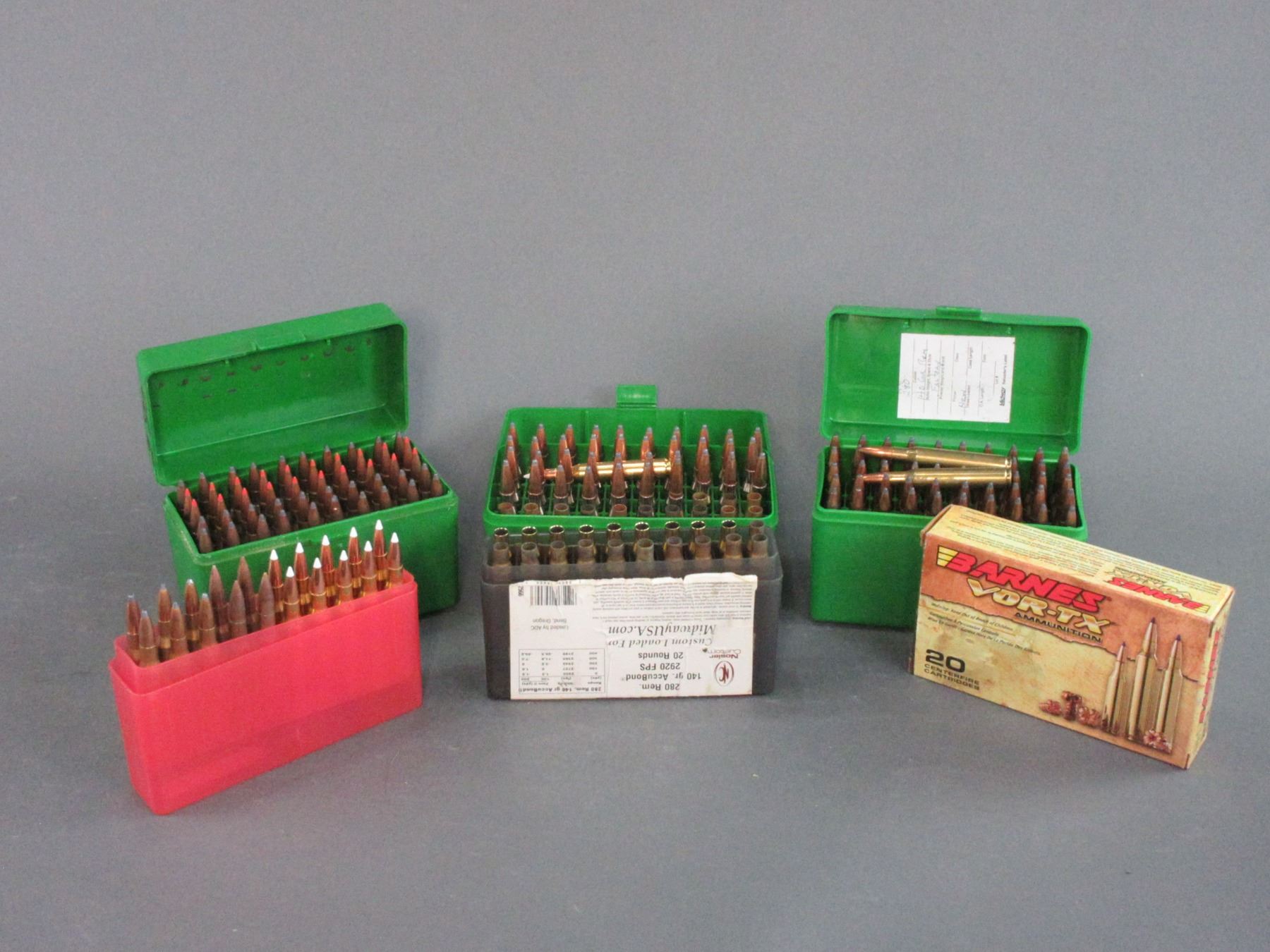 Barnes Vortex Expanded 20 Rounds Of Barnes Vortex .280 Factory Ammo- 140 GR- 160 Rounds Of ...