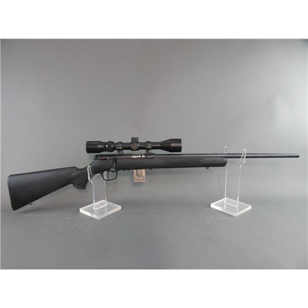 Savage Model 93R17 Bolt Action Synthetic Rifle- .17 HMR- 21" Barrel- Weaver 3X9 Scope- Great Conditi