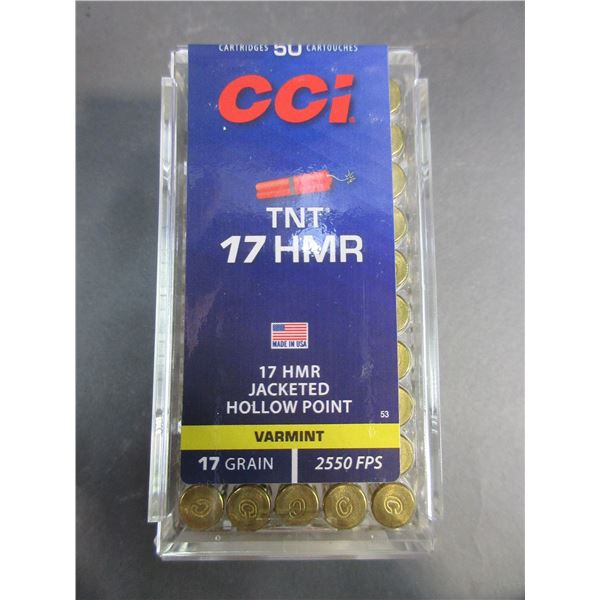 750 Rounds Of Factory CCI TNT .17 HMR Ammo- 17GR- JHP