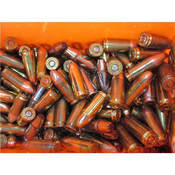 Small Ammo Can Over Half Full Of Reloaded 9MM Luger Ammo