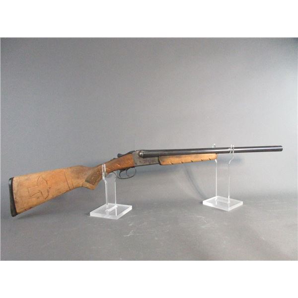 Stevens Model 511 Series A SXS Coach Gun- 12ga 3"- 20" Barrels- Carved Stock- Used Condition- #C9504