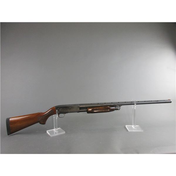 Ithaca Model 37 Featherlight Pump Action Shotgun- 12ga- 28" Ventilated Ribbed Barrel- Engraved- Chec