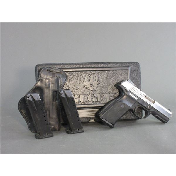 Ruger Model SR40 Semi-Automatic Pistol- .40- 4" Barrel- 3 Mags- Hard Case- Holster- Good Condition- 