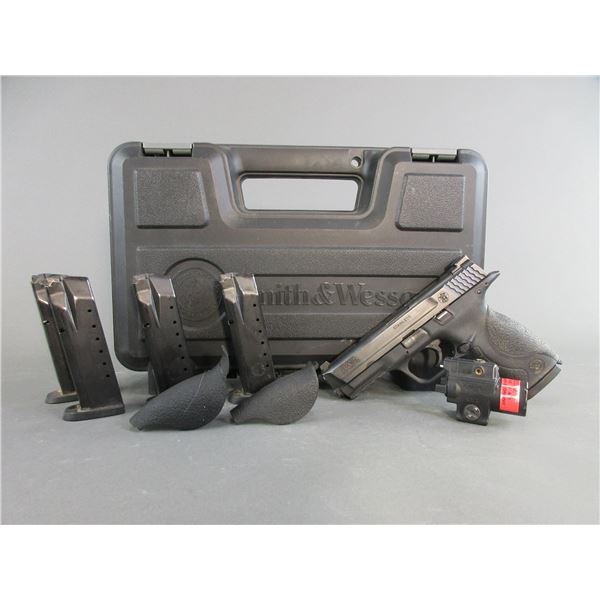 Smith And Wesson Model M+P 40 Semi-Automatic Stainless Pistol- .40- 4" Barrel- 5 Mags- Flashlight- E
