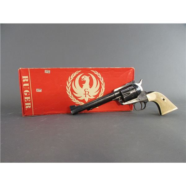 Ruger New Model Blackhawk Revolver- .357 Mag- 6.5" Barrel- Checkered Grips- Box- Decent Condition- #