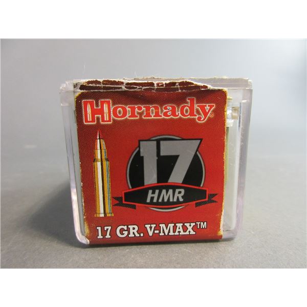 750 Rounds Of Hornady .17 HMR Ammo- .17 GR- V-MAX