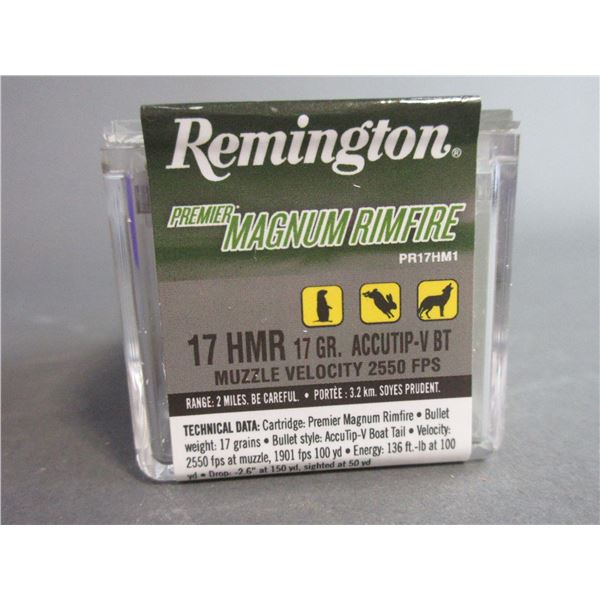 750 Round Of Remington .17 HMR Ammo- 17 GR