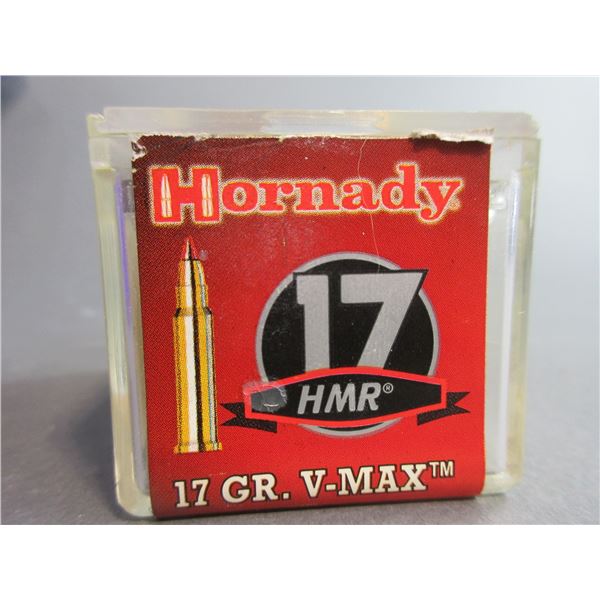 750 Rounds Of Hornady .17 HMR Ammo- .17 GR- V-MAX