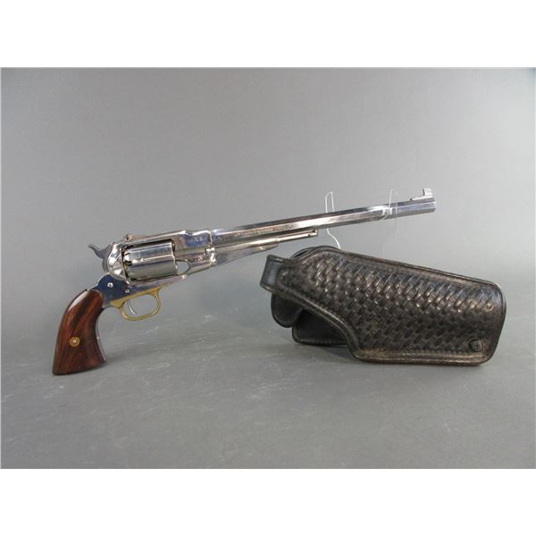 Fllipietta Stainless Percussion Revolver- .44- 12" Barrel- Hansen Holster- Good Condition- #247092