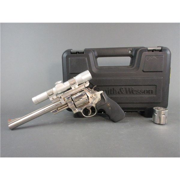 Smith And Wesson Model 29-2 Stainless Revolver- .44 Mag- 8.5" Barrel- Extra Cylinder- Leupold Scope-