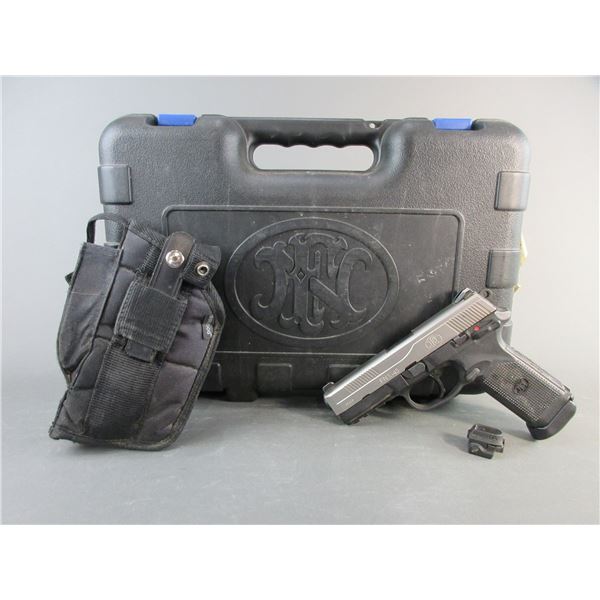FNX-45 Semi-Automatic Stainless Pistol- .45 ACP- 4.5" Barrel- Hardcase- Holster- Very Good Condition