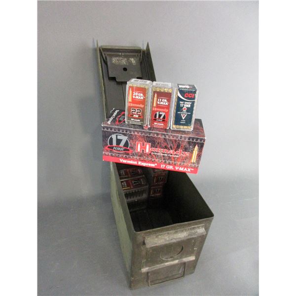 877 Rounds Of Hornady .17 HMR Ammo- 17 GR- V-MAX