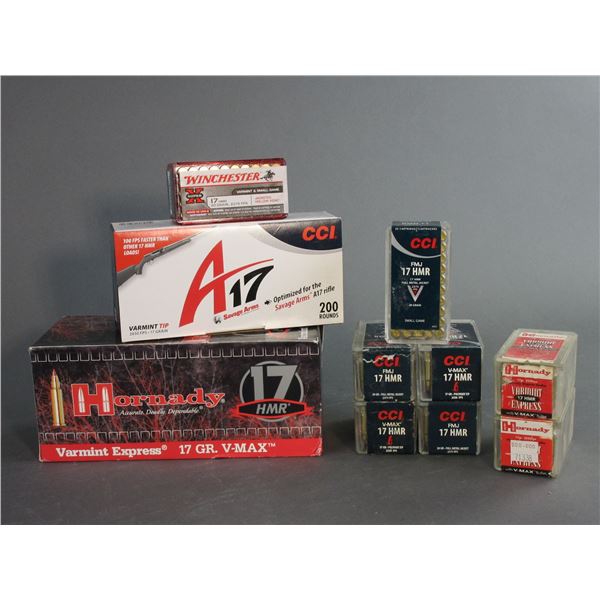 1078 Rounds Of Factory .17 HMR Ammo- 17 GR