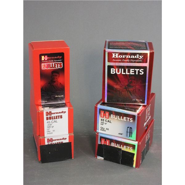 600 Hornady .45 300 GR HP Bullets
