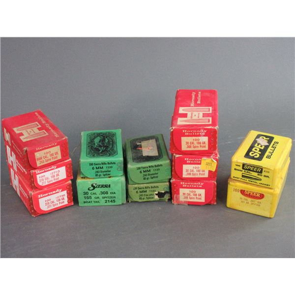 12 Boxes Of Various Caliber Bullets