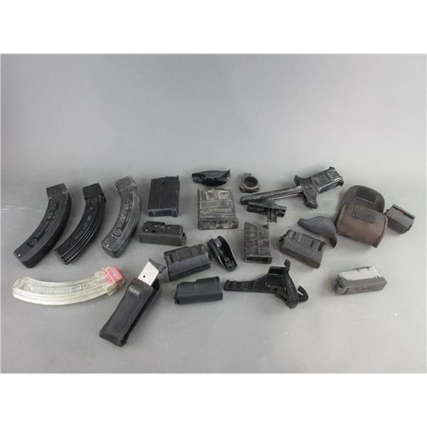 10 Magazines And Gun Parts