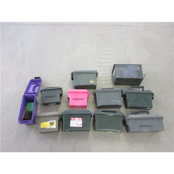 11 Ammo Cans With A Little Ammo