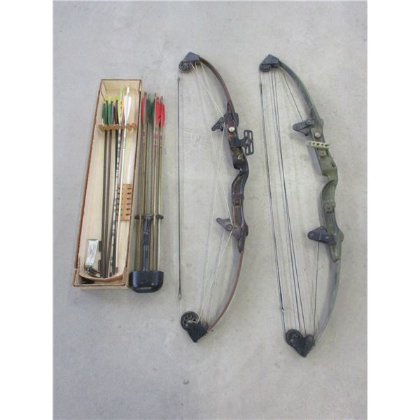 Bear Compound Bow- Bear Compound Bow- Whitetail Hunter- 11 Arrows With 4 Broadheads