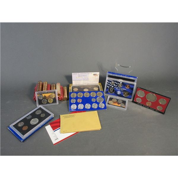 Uncirculated 2007 Coin Set- Proof Sets- State Quarters- 14 Rolls Of Pennies- Some Are Wheaties