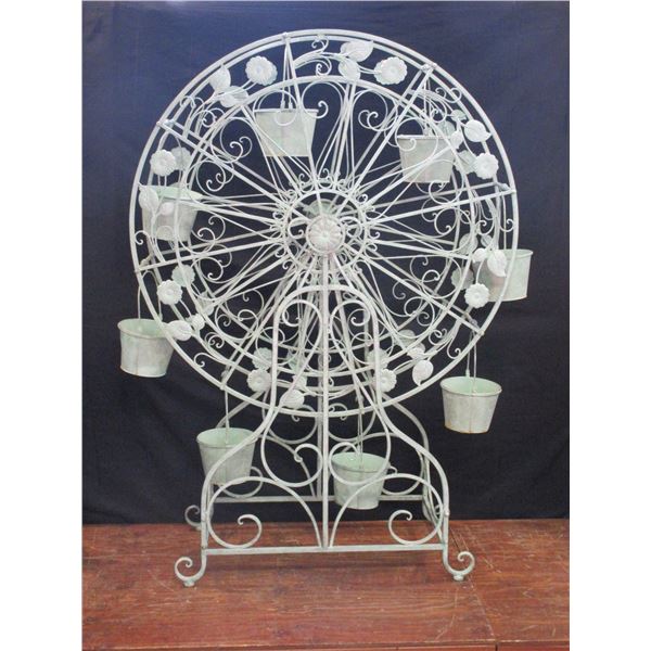 Large Ferris Wheel Rotating Planter- 68"H X 48"W X 19"D