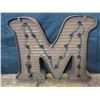 Image 3 : Large Lighted Letter "M"- 24"H X 28"