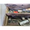 Image 5 : Wooden Tool Chest And Metal Toolbox With Misc. Tools