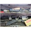 Image 6 : Wooden Tool Chest And Metal Toolbox With Misc. Tools