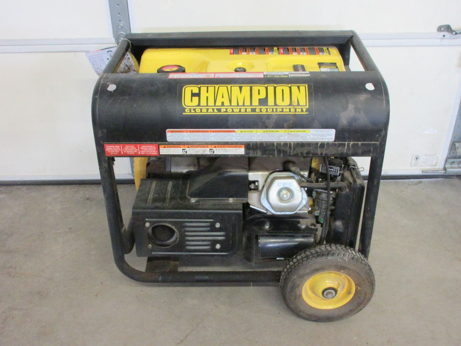 Generator Starting Winner Champion Generator On Wheels- 9000 Starting Watts- 7000 Running Watts- Runs