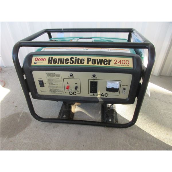 Onan Homesite Power Generator- 2400W- New Condition