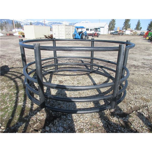 Heavy Duty PVC Cattle Round Bale Feeder- 92"