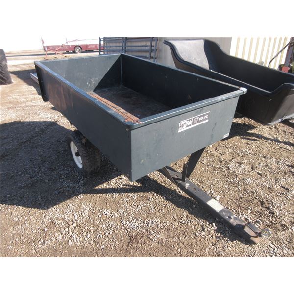 Agri Fab 17 Cubic Foot Lawn Cart- Metal- 5' X 3 With 14" Sides