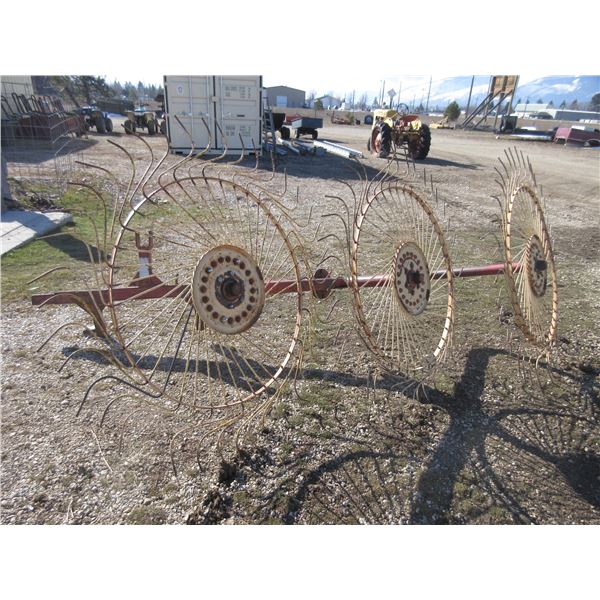 Stitex 3 Point 3 Wheel Hay Rake- Good Condition