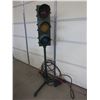 Image 2 : Traffic Light On Heavy Duty Stand- Works- Green Light Switch Is Not Working- 71"