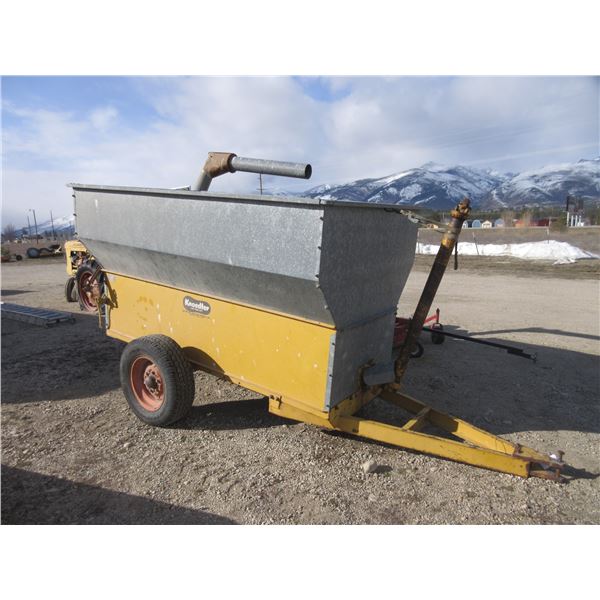 Knoedler PTO Feed Wagon- 96"L X 54"W X 54" Sides- Good Rubber- Used Last Fall