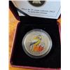 Image 1 : RCM 2012 25-Cent Colored Coin “Evening Grosbeak”
