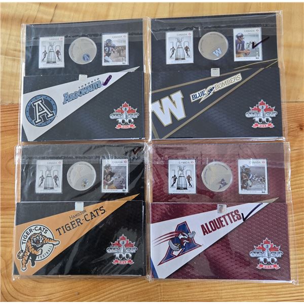 RCM 2012 CFL Commemorative Coins & Stamps. Eastern Division