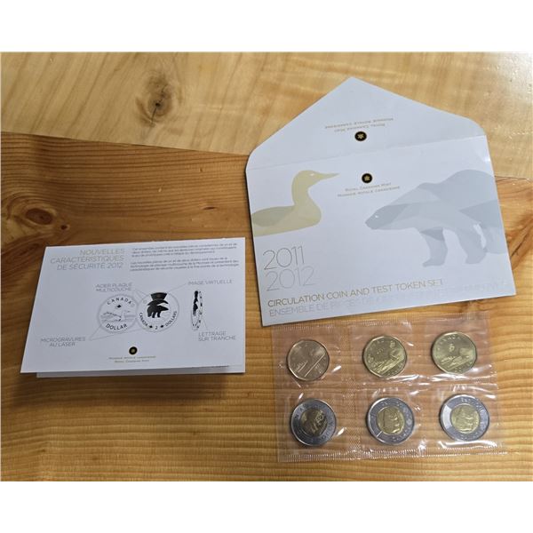 RCM 2011-2012 Circulation Coin & Test Token Set
