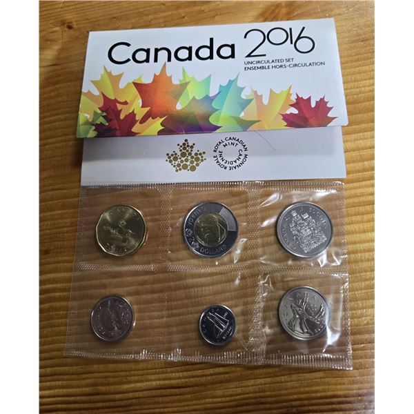 RCM 2016 Uncirculated Coin Set