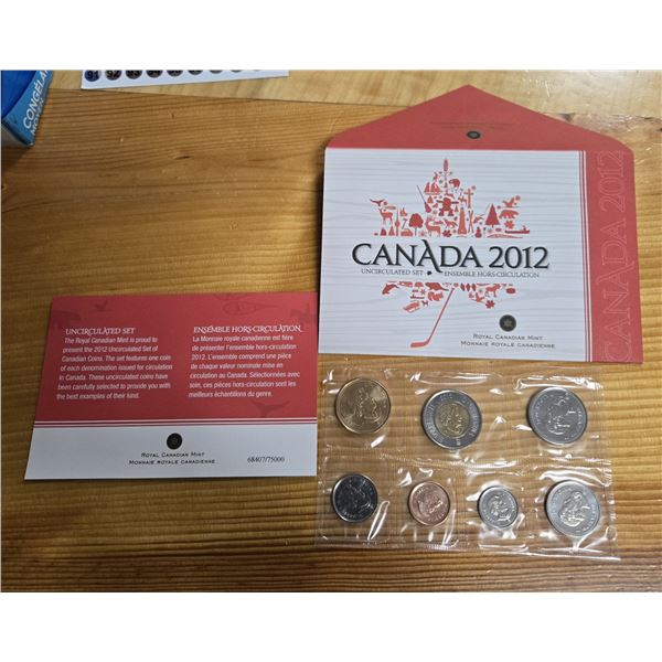 RCM 2012 Uncirculated Coin Set